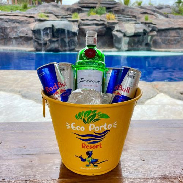 Combo Gin Tanqueray 750 ml + 04 Energéticos Lata